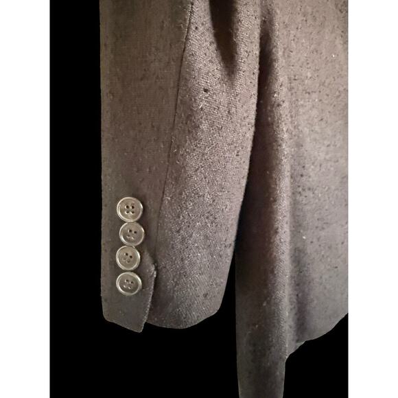 Vintage Egan Von Furstenberg Sz 38-40 R 100% Pure Silk Blazer Preppy Classic - Picture 13 of 13